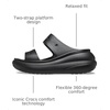 Crocs Unisex Adult Classic Crush Sandals | Casual Sandals(Black)