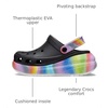 Crocs Unisex Adult Crush Clogs(Black/Multi Spray Dye)