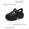 Crocs Unisex Adult Stomp Fisherman Sandal(Black)