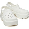 Crocs Women’s Stomp Clog Slip-on Shoes | Casual Shoes(Chalk)