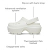 Crocs Women’s Stomp Clog Slip-on Shoes | Casual Shoes(Chalk)