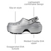 Crocs Women’s Stomp Clog Slip-on Shoes | Casual Shoes(Silver)