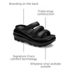 Crocs unisex-adult Mega Crush Triple Strap Sandal | Casual Sandals(Black)