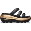 Crocs unisex-adult Mega Crush Triple Strap Sandal | Casual Sandals(Black/Gold Metallic)