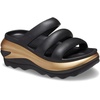 Crocs unisex-adult Mega Crush Triple Strap Sandal | Casual Sandals(Black/Gold Metallic)