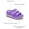 Crocs unisex-adult Mega Crush Triple Strap Sandal | Casual Sandals(Galaxy)