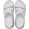 Crocs unisex-adult Mega Crush Triple Strap Sandal | Casual Sandals(Moonlight/Silver Metallic)