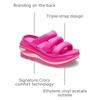 Crocs unisex-adult Mega Crush Triple Strap Sandal | Casual Sandals(Pink Crush)