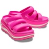 Crocs unisex-adult Mega Crush Triple Strap Sandal | Casual Sandals(Pink Crush)