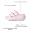 Crocs unisex-adult Mega Crush Triple Strap Sandal | Casual Sandals(Pink Milk)
