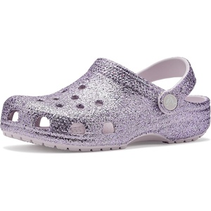 Crocs Kids Classic Glitter Clog | Casual Shoes(Grape Ice)