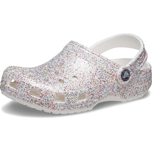 Crocs Kids Classic Glitter Clog | Casual Shoes(Neon Purple/Multi)