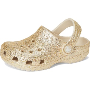 Crocs Kids Classic Glitter Clog | Casual Shoes(Sandstone)
