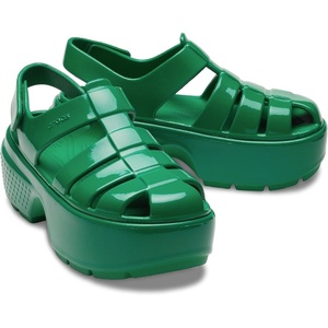 Crocs Unisex Adult Stomp Fisherman Sandal(Green Ivy)