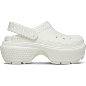 Crocs Women’s Stomp Clog Slip-on Shoes | Casual Shoes(Chalk)