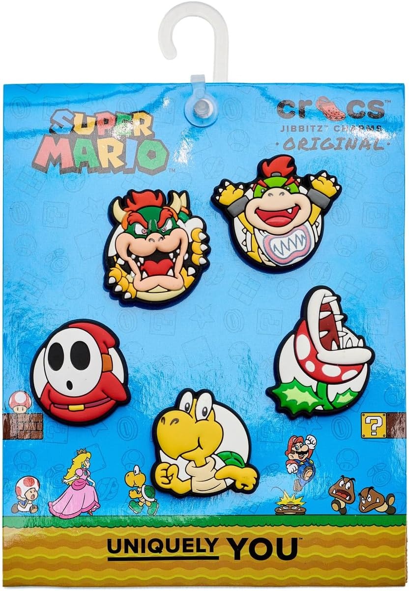image:imageCrocs Jibbitz 5Pack Trendy Shoe Charms Jibbitz for CrocsSuper Mario Secondary 5pack