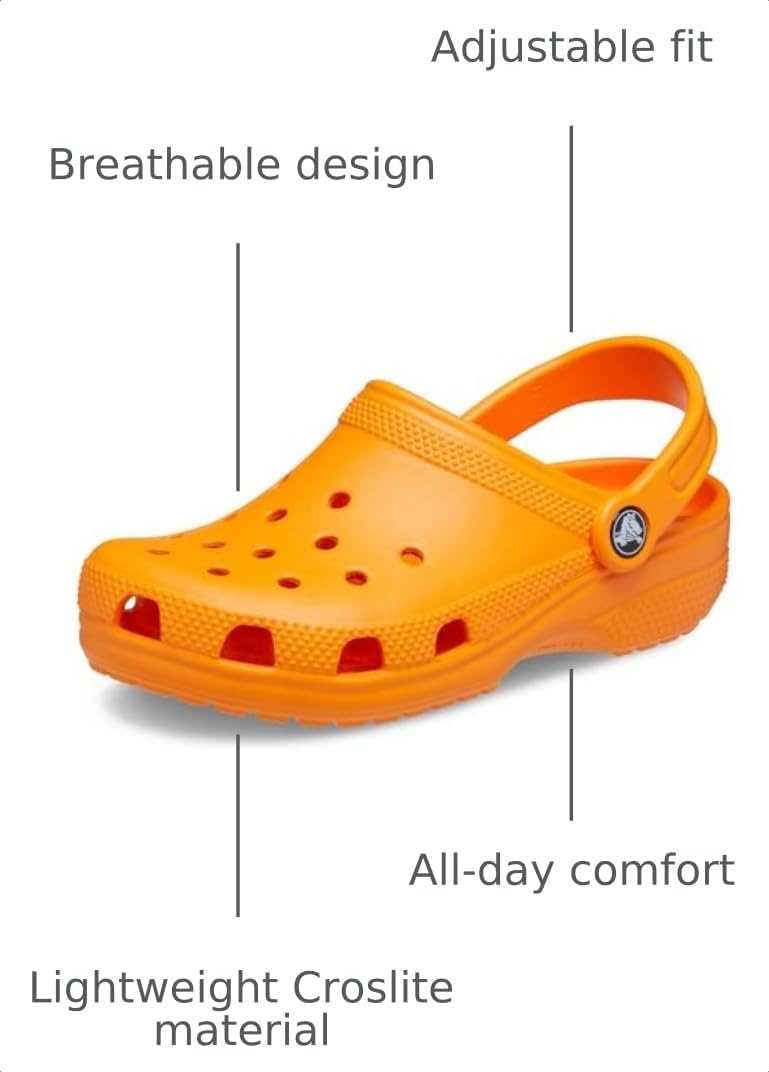 image:imageCrocs Kids Classic Clog Little KidBig KidToddlerOrange Zing
