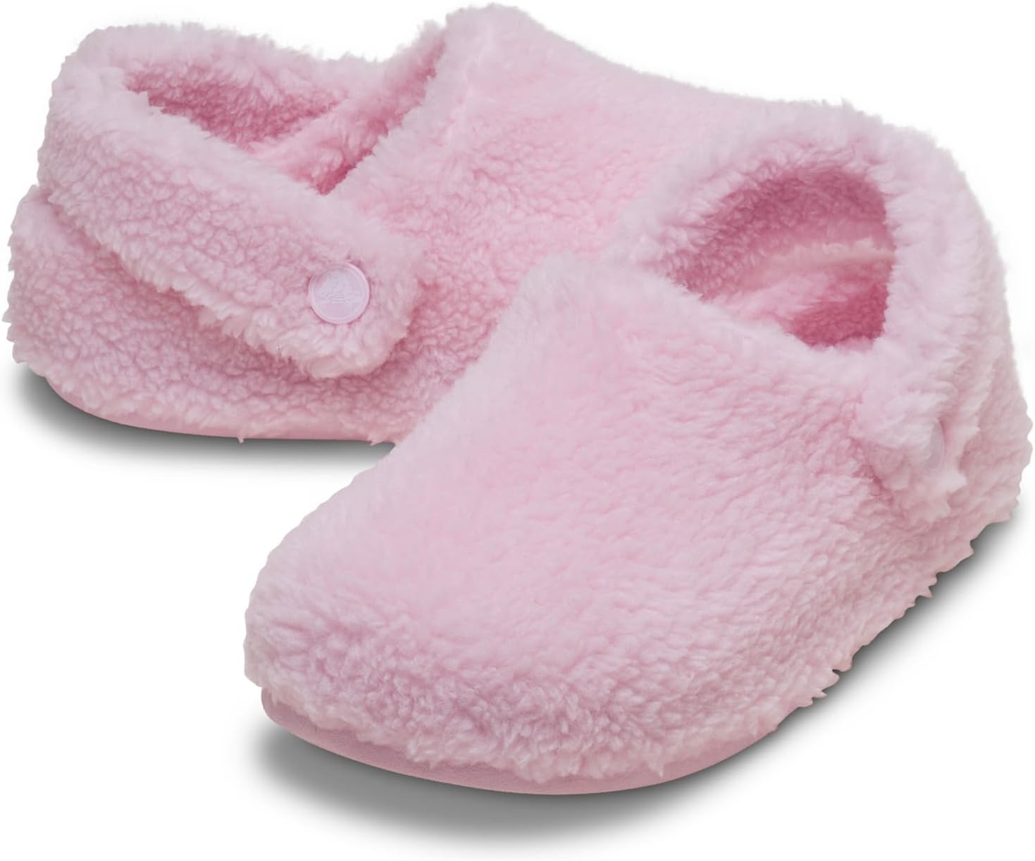 image:imageCrocs Kids Classic Cozzzy Slippers Casual SlippersPink Milk