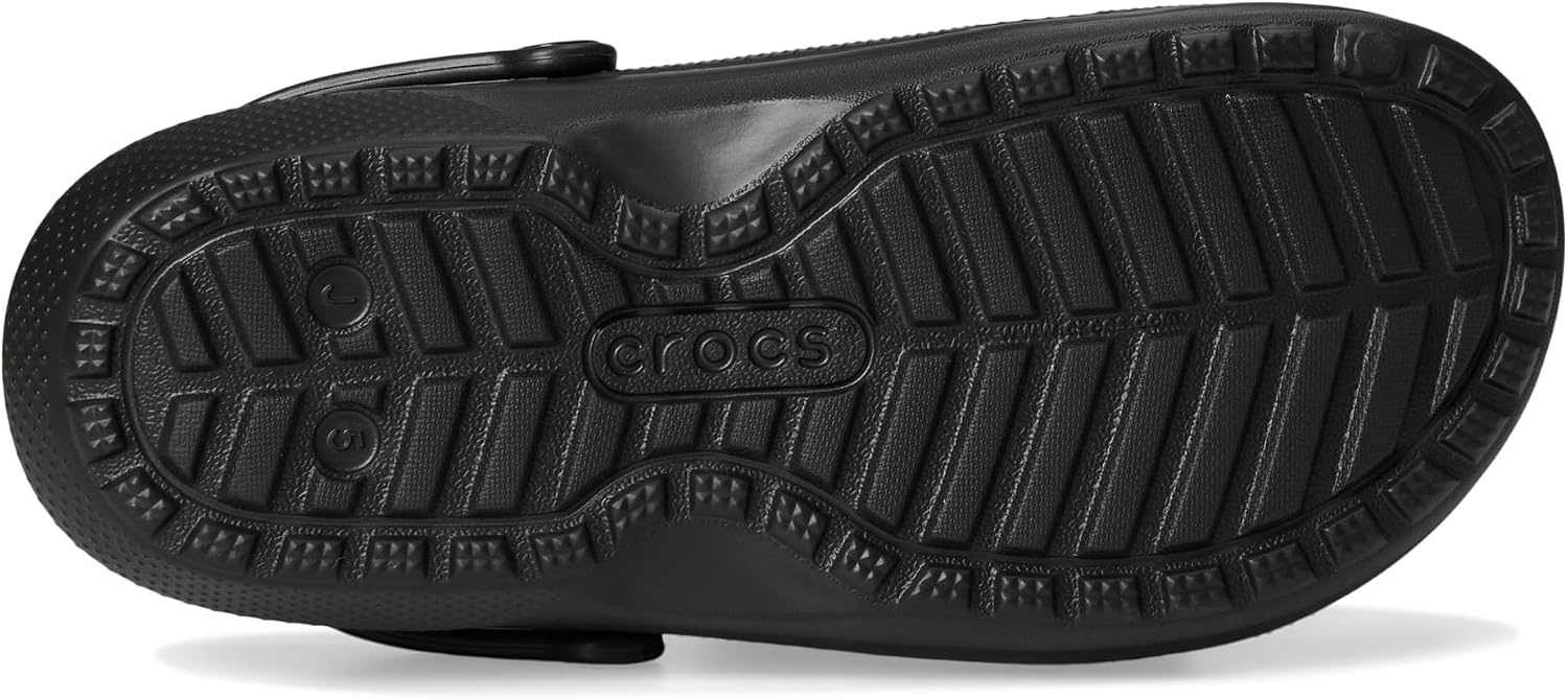 image:imageCrocs Kids Classic Holiday Lined ClogsBuffalo PlaidBlackVarsity Red 1