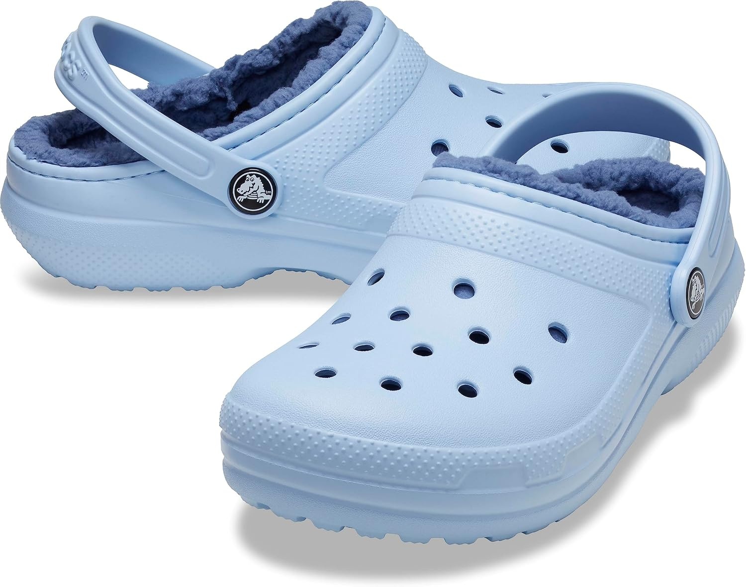 image:imageCrocs Kids Classic Lined Kids Clog Casual ShoesBlue Calcite
