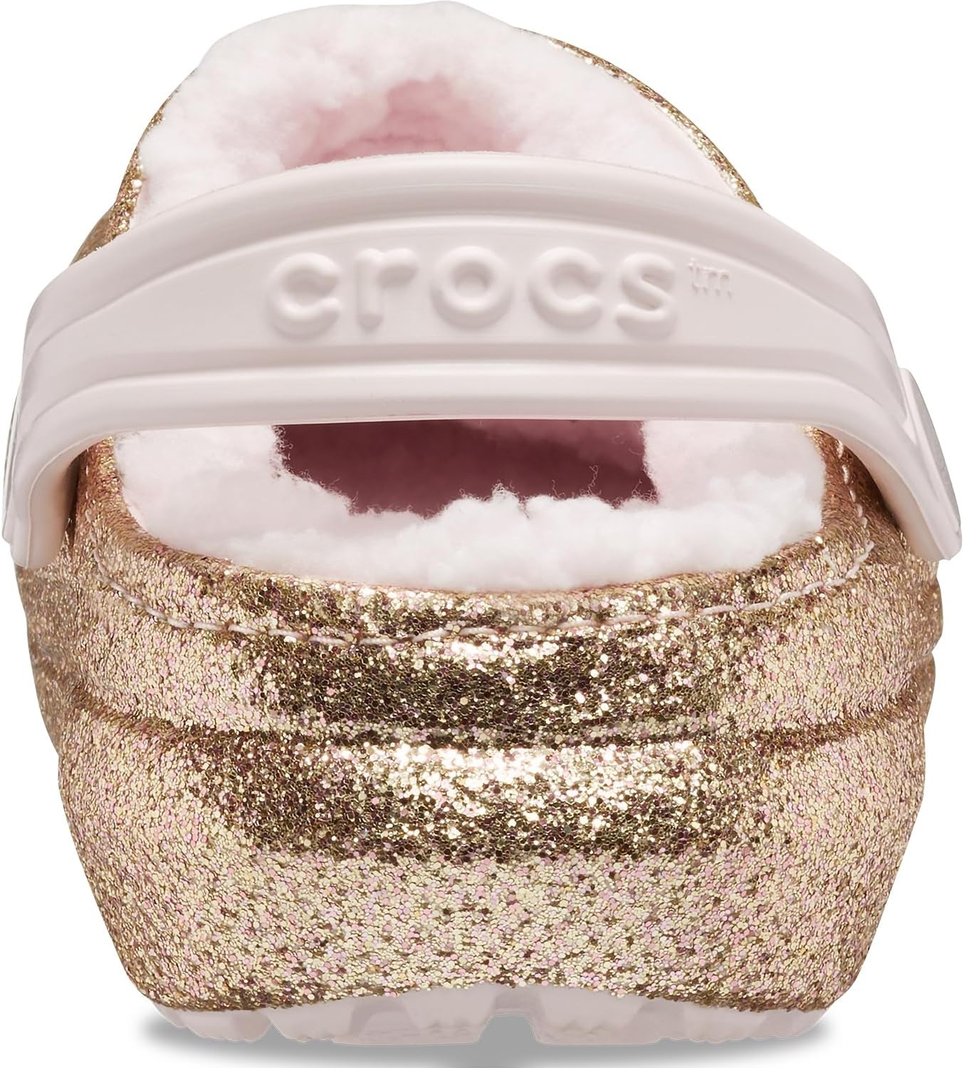 image:imageCrocs Kids Classic Lined Kids Clog Casual ShoesGoldBarely Pink