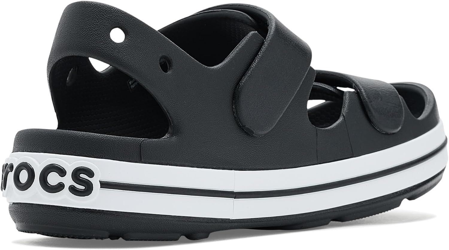 image:imageCrocs Kids Crocband Cruiser SandalsBlackWhite