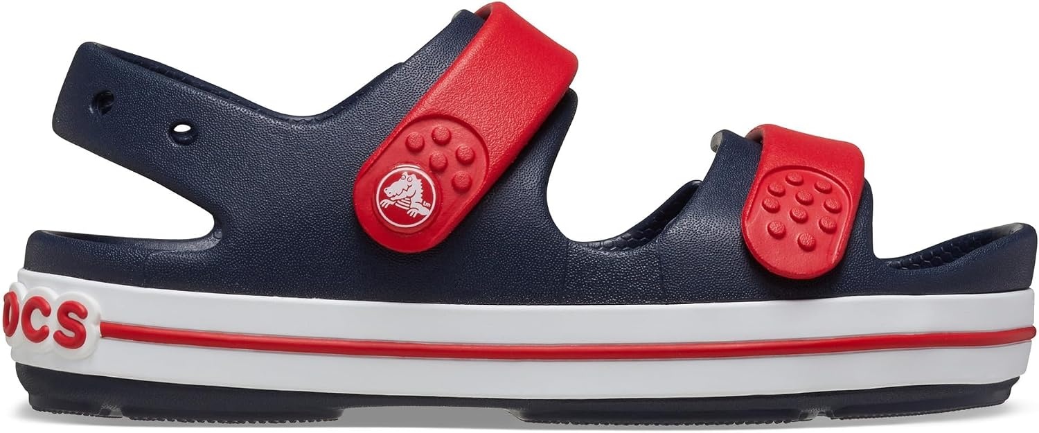 image:imageCrocs Kids Crocband Cruiser SandalsNavyVarsity Red