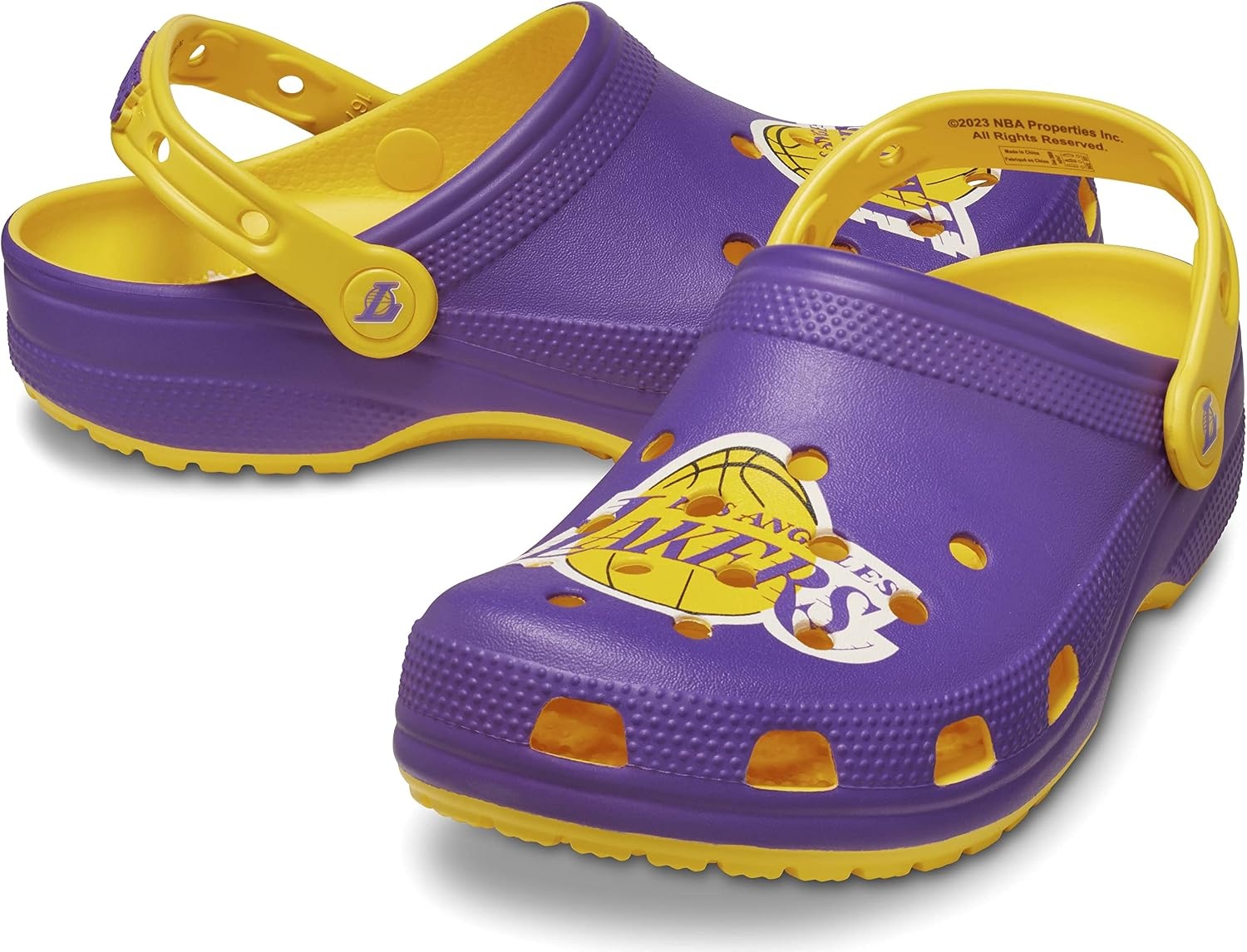 image:imageCrocs Mens NBA Los Angeles Lakers Classic Clogs Casual ShoesLa Lakers