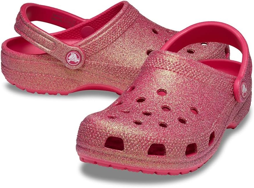 image:imageCrocs Unisex Classic Clogs Glitter Dragon Fruit Men 7 Women 9 Medium Casual Shoes