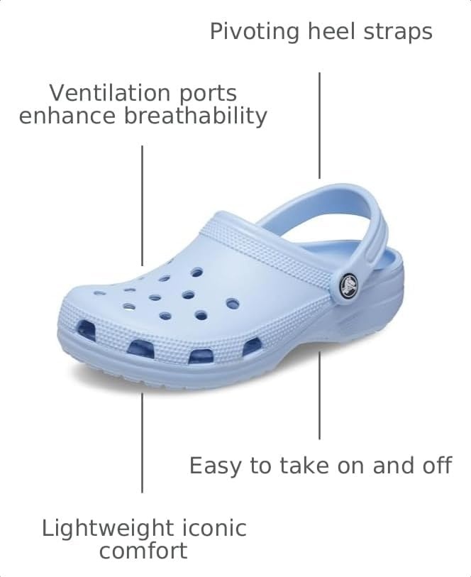 image:imageCrocs UnisexAdult Classic Clog Clogs for Women and MenBlue Calcite