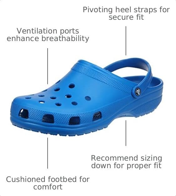 image:imageCrocs UnisexAdult Classic Clog Clogs for Women and MenBright Cobalt