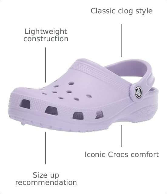 image:imageCrocs UnisexAdult Classic Clog Clogs for Women and MenLavender