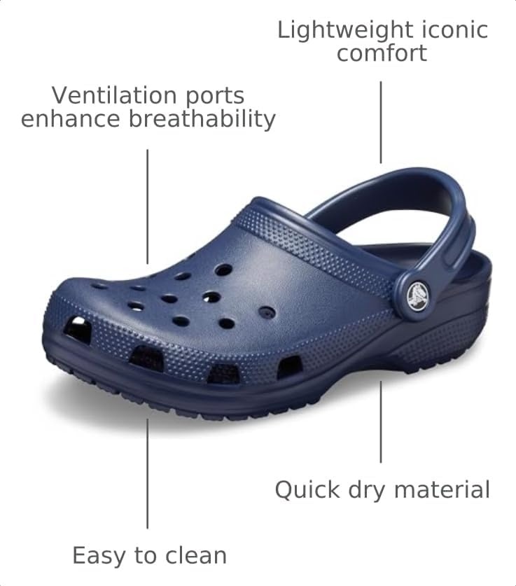 image:imageCrocs UnisexAdult Classic Clog Clogs for Women and MenNavy