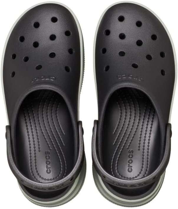 image:imageCrocs UnisexAdult Classic Stacked Clogs Platform Platform Casual ShoesBlack