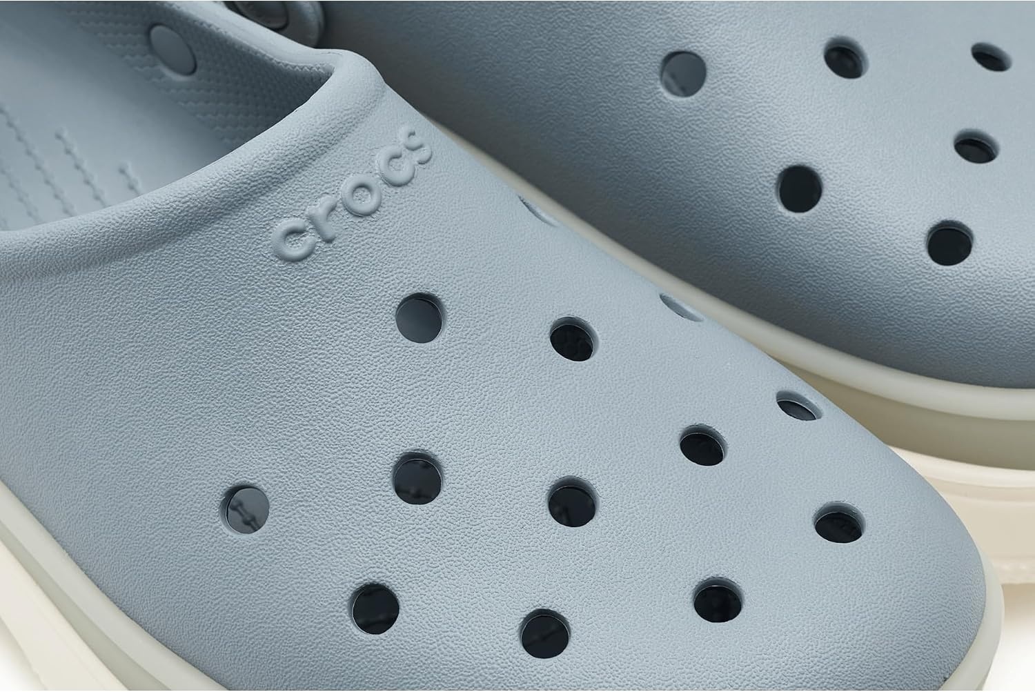 image:imageCrocs UnisexAdult Classic Stacked Clogs Platform Platform Casual ShoesFrosted Concrete
