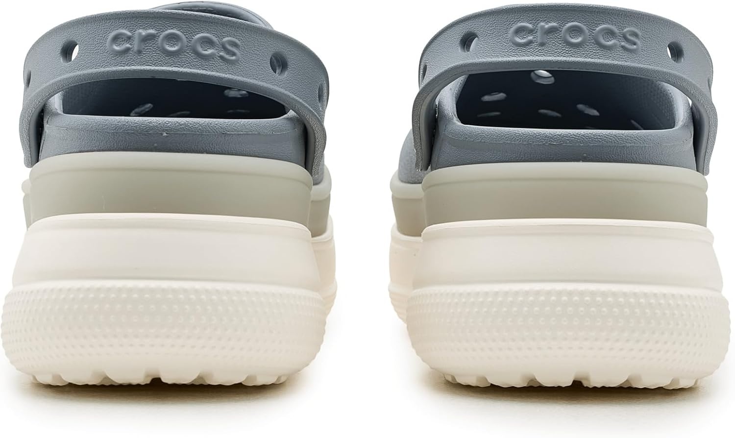 image:imageCrocs UnisexAdult Classic Stacked Clogs Platform Platform Casual ShoesFrosted Concrete