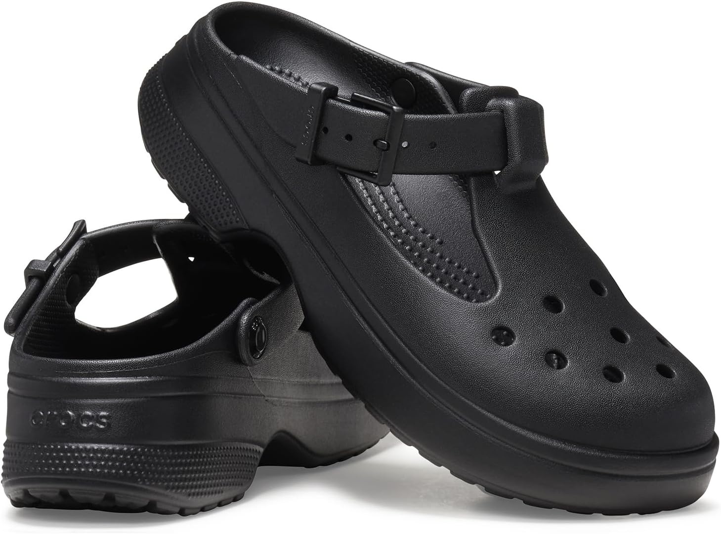 image:imageCrocs Womens Classic Mary Jane Clogs Casual ShoesBlack