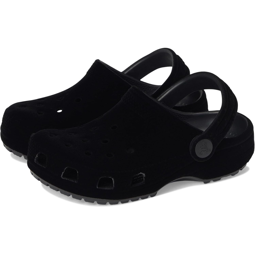 image:imageCrocs Kids Classic Clog Little KidBig KidToddlerBlack Velvet