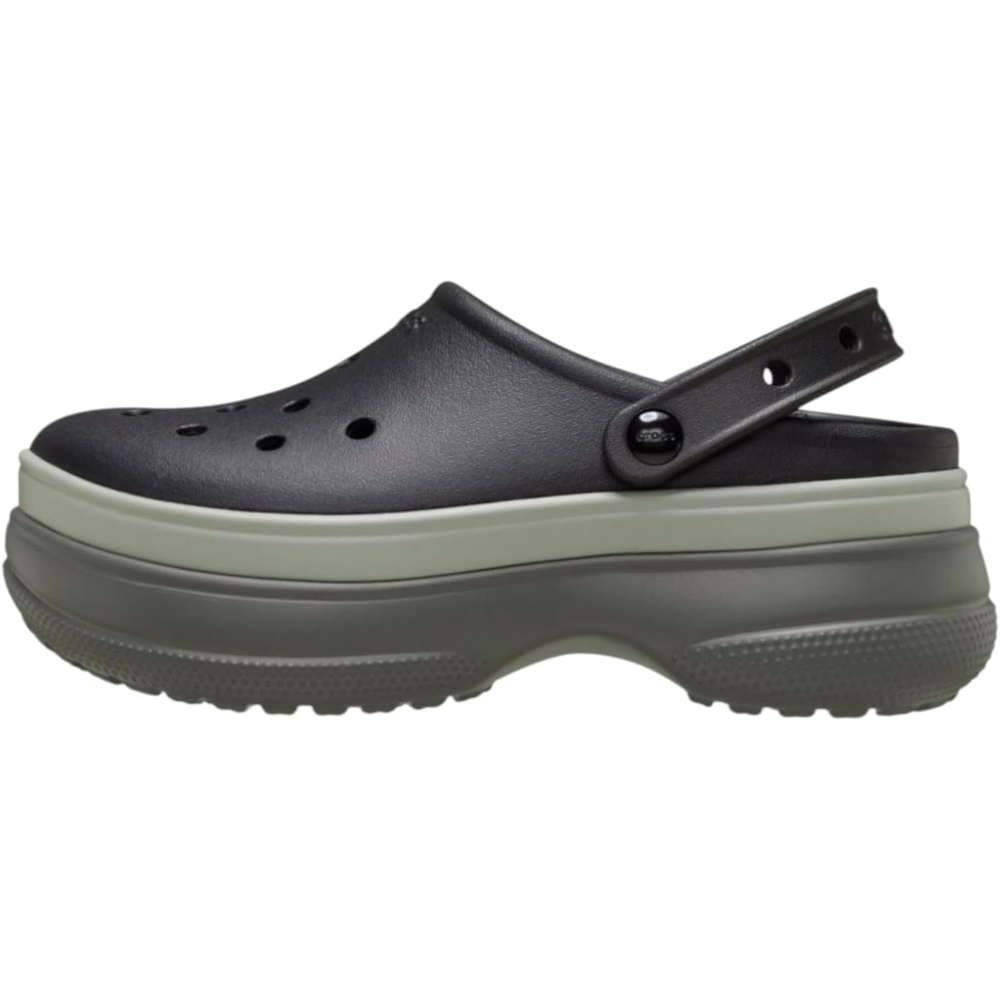image:imageCrocs UnisexAdult Classic Stacked Clogs Platform Platform Casual ShoesBlackBlack