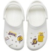Crocs Jibbitz Shoe Charms, NBA Basketball Teams Sports Collection Multi Packs(Los Angeles Lakers)