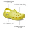 Crocs Kid’s Classic Clog (Little Kid/Big Kid/Toddler)(Cyber Yellow)