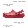 Crocs Kid’s Classic Clog (Little Kid/Big Kid/Toddler)(Varsity Red)