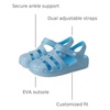 Crocs Kids’ Classic Fisherman Sandals(Tinted Glass)