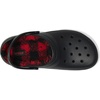 Crocs Kids’ Classic Holiday Lined Clogs(Buffalo Plaid/Black/Varsity Red 1)