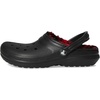 Crocs Kids’ Classic Holiday Lined Clogs(Buffalo Plaid/Black/Varsity Red 1)