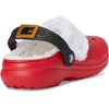 Crocs Kids’ Classic Holiday Lined Clogs(Varsity Red/Multi)