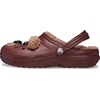Crocs Kids’ Classic Lined I Am Clogs(Dark Clay/Brown Bear)