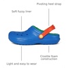 Crocs Kids’ Classic Lined Kids Clog | Casual Shoes(Blue Bolt/Multi)