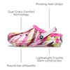 Crocs Kids’ Classic Lined Kids Clog | Casual Shoes(Electric Pink/Multi Marbled Tie-dye)