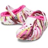 Crocs Kids’ Classic Lined Kids Clog | Casual Shoes(Electric Pink/Multi Marbled Tie-dye)